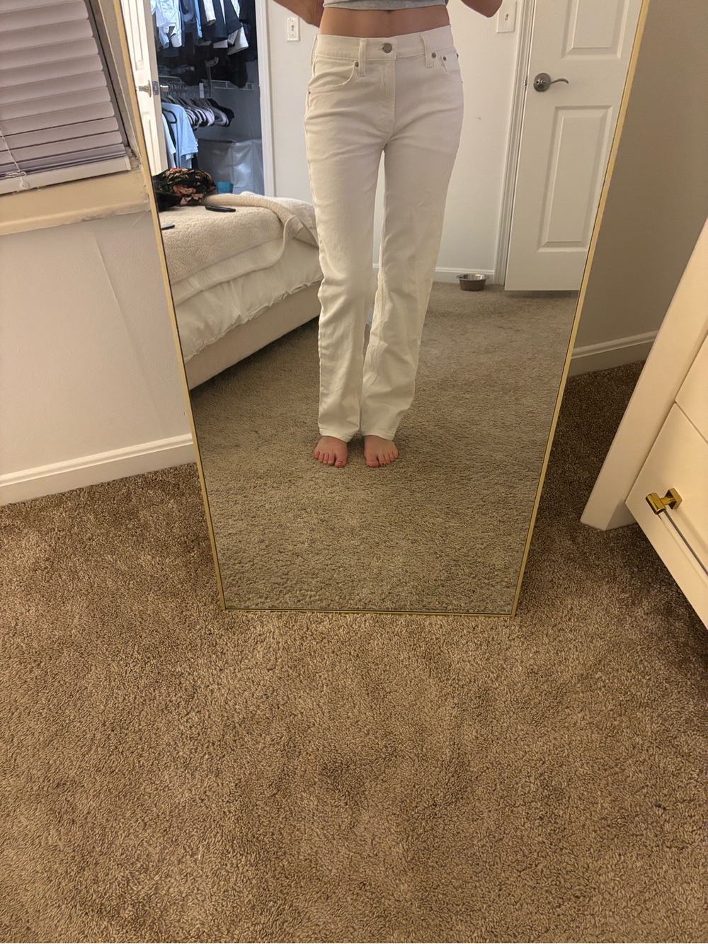 Gap relaxed mid rise straight jean size 2